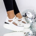 Dámske topánky na platforme 3WL100 Biely | Mei