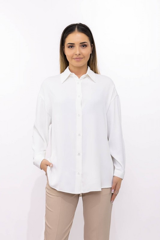 Dámska košeľa 1709-1-25 Biely | Adrom