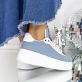 Dámske topánky na platforme H203 Modrá | Kavia