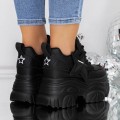 Dámske topánky na platforme 3SJN36 Čierna | MEI
