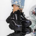 Dámske topánky na platforme 3SJN60 Čierna | Mei