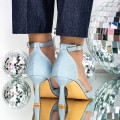 Topánky na nízkom podpätku 3YXD89 Svetlo modrá | Mei
