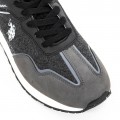 Pánske športové topánky TABRY005 Čierna-Tmavo šedá | U.S.POLO ASSN