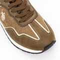 Pánske športové topánky TABRY005 Hnedá-Béžová | U.S.POLO ASSN