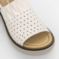 Dámske sandále na platforme FF05 Krémovej farby | Advancer
