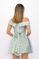 Dámske šaty 123061 Modrá-Žltá | Fashion