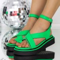 Dámske sandále 3Y13 Zelená | Mei