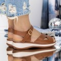 Dámske sandále 922-1 Khaki farba | Fashion