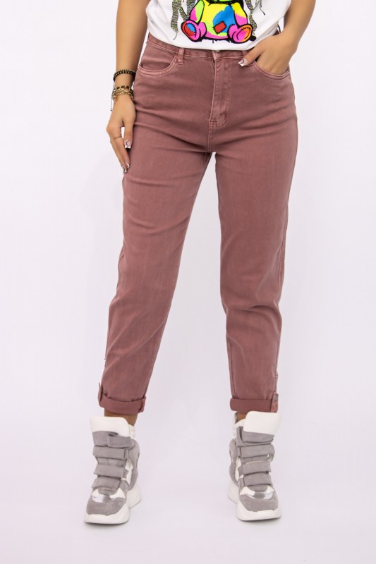 Dámske džínsy SL1268-3 Ružová | Mina