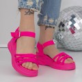 Dámske sandále na platforme 3H18 Ružová | Mei