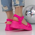 Dámske sandále na platforme 3H18 Ružová | Mei