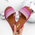 Dámske papuče s nízkou podrážkou 3BL1 Ružová | Mei