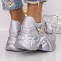 Pantofi Sport Dama cu Platforma 0098-131 SILVER | MEI