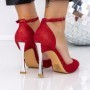 Pantofi Stiletto 3ADC66 RED | MEI