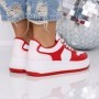 Sneakers Dama S08578 WHITE-RED | SE7EN