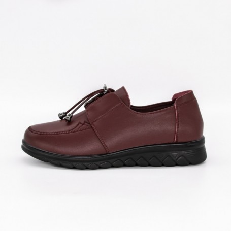 Pantofi Casual Dama din piele naturala 231152 WINE | GALLOP