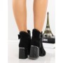 Botine cu Toc Gros 3AXKK192 BLACK | MEI