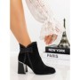 Botine cu Toc Gros 3AXKK192 BLACK | MEI