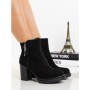 Botine cu Toc Gros 3AD38 BLACK | MEI