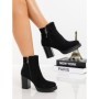 Botine cu Toc Gros 3AD38 BLACK | MEI