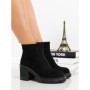 Botine cu Toc Gros 3AD39 BLACK | MEI