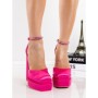 Pantofi cu Toc gros si Platforma TOT-136 FUCHSIA | L. DAY