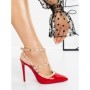 Pantofi Stiletto B-5 RED | MULANKA