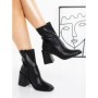 Botine cu Toc Gros 23168-1 BLACK | MIA SHOES