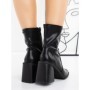 Botine cu Toc Gros 23168-1 BLACK | MIA SHOES