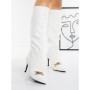 Cizme Dama cu Toc J6115 WHITE | MIA SHOES