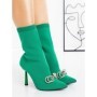 Botine cu Toc Subtire J9821 GREEN | MIA SHOES