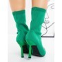 Botine cu Toc Subtire J9821 GREEN | MIA SHOES