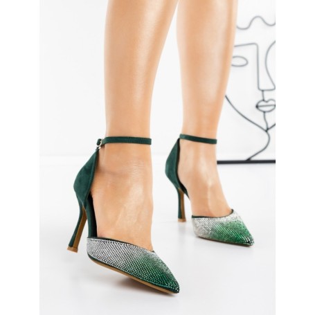 Pantofi Stiletto G1715 GREEN | GALLEVANI