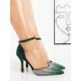 Pantofi Stiletto G1715 GREEN | GALLEVANI