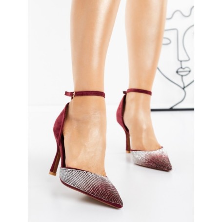 Pantofi Stiletto G1715 WINERED | GALLEVANI