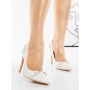 Pantofi Stiletto L2835 WHITE | GALLEVANI