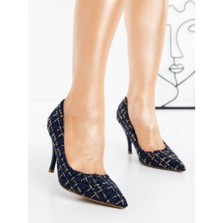 Pantofi Stiletto G1716 BLUE | GALLEVANI