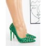 Pantofi Stiletto LD-1165 GREEN | L.DAY