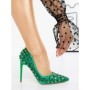 Pantofi Stiletto LD-1165 GREEN | L.DAY