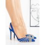 Pantofi Stiletto LD-1168 ROYAL BLUE | L.DAY