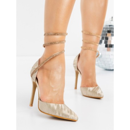 Pantofi Stiletto K704 GOLD | ABLOOM