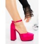 Pantofi cu Toc gros si Platforma K698 FUCHSIA | ABLOOM