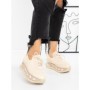 Pantofi Sport Dama cu Platforma 3AGZ125 BEIGE | MEI