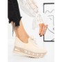 Pantofi Sport Dama cu Platforma 3AGZ125 BEIGE | MEI