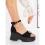 Sandale Dama cu Platforma 5WL29 BLACK | MEI