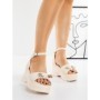 Sandale Dama cu Platforma 5WL29 BEIGE | MEI