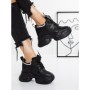 Pantofi Sport Dama cu Platforma 3AL103 BLACK | MEI