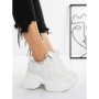 Pantofi Sport Dama cu Platforma 3AL103 WHITE | MEI