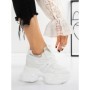 Pantofi Sport Dama cu Platforma 3AL103 WHITE | MEI