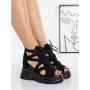 Sandale Dama cu Platforma 3AL105 BLACK | MEI